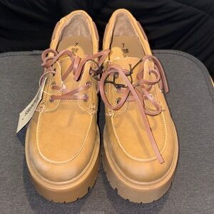 No Boundaries Tan Loafers